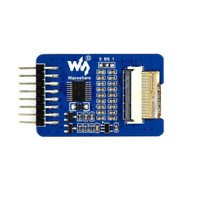 An Waveshare 1.02inch 128x80 black/white dual-color E-Ink display module