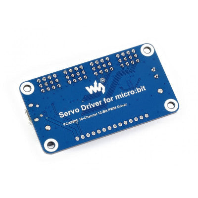 An Waveshare 12-bit I2C 16-Channel Servo Driver for micro:bit