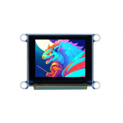 An Waveshare 1.27inch RGB OLED Display Module, 12896 Resolution, 262K Colors, SPI Interface