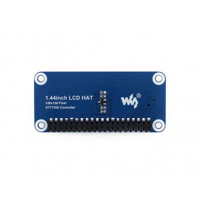 An Waveshare 128x128, 1.44inch LCD display HAT for Raspberry Pi