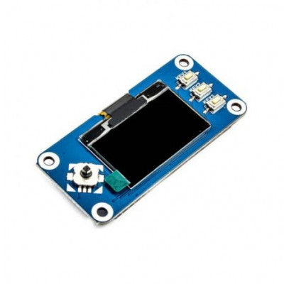 An Waveshare 128x64 1.3inch OLED display HAT for Raspberry Pi