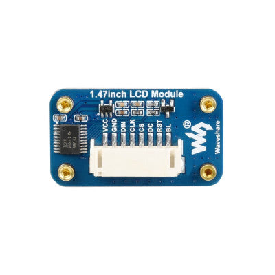 An Waveshare 1.47inch LCD Display Module, Rounded Corners, 172x320 Resolution, SPI Interface
