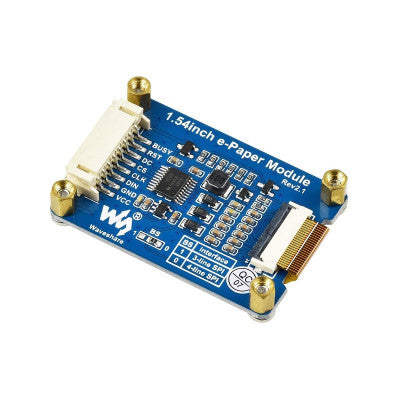 An Waveshare 1.54inch 152×152 Yellow/Black/White Three-Color E-Ink Display Module