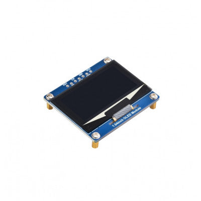 An Waveshare 1.54inch OLED Display Module, 12864 Resolution, SPI / I2C Communication blue