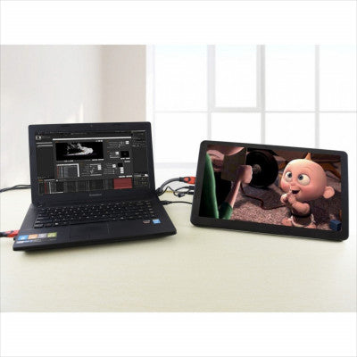 An Waveshare 15.6inch Capacitive Touch Screen LCD (H) with Case 1920x1080 HDMI IPS Various Systems Support (Without Power Adapter)