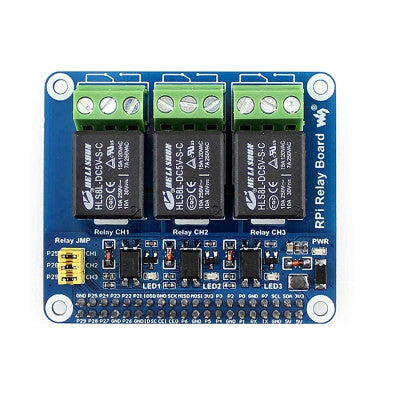 An Waveshare 3 Channel Relay HAT Smart Home for Raspberry Pi 3