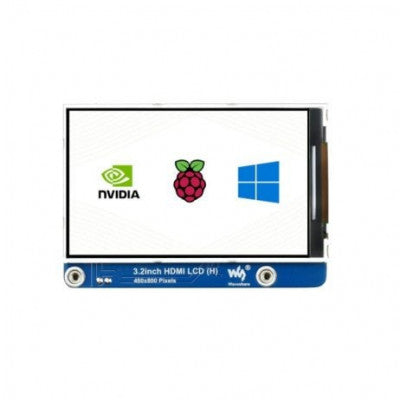 An Waveshare 3.2inch HDMI IPS LCD Display (H), 480x800, Adjustable Brightness, No Touch