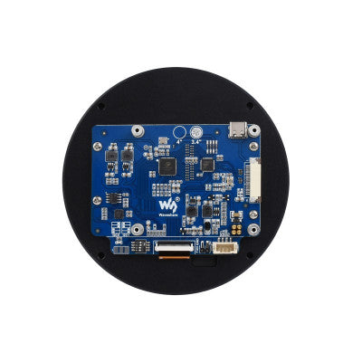 An Waveshare 3.4inch DSI Round Touch Display, 800 800, IPS, 10-Point Touch
