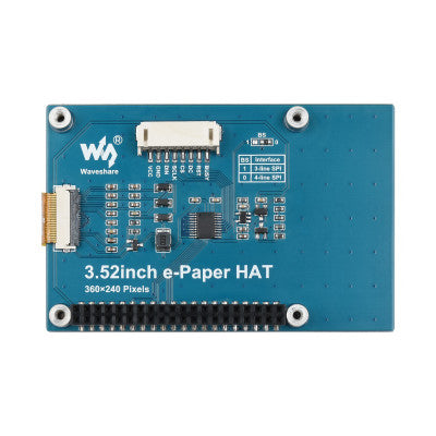 An Waveshare 3.52inch e-Paper HAT 360x240 SPI Interface