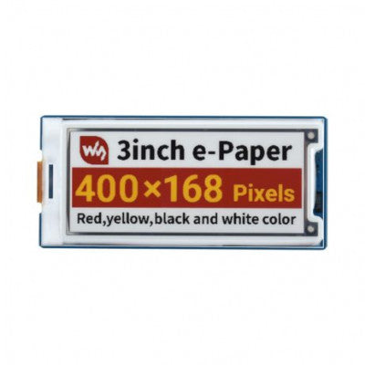 An Waveshare 3inch E-Paper Display Module (G), 400168, Red/Yellow/Black/White