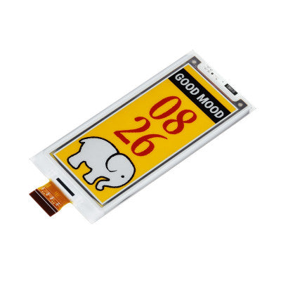 An Waveshare 3inch e-Paper (G) raw display, 400x168, SPI Interface