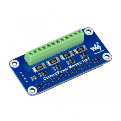 An Waveshare 4-ch Current/Voltage/Power Monitor HAT for Raspberry Pi, I2C/SMBus