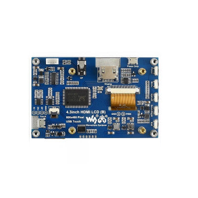 An Waveshare 4.3inch Capacitive Touch Screen LCD (B), 800 x 480, HDMI, IPS, Various Devices and Systems Support