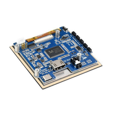 An Waveshare 4inch HDMI Capacitive Touch IPS LCD Display (C), 720x720, Fully Laminated Screen