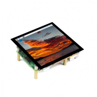 An Waveshare 4inch HDMI Capacitive Touch IPS LCD Display (C), 720720, Fully Laminated Screen