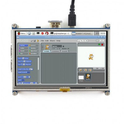An Waveshare 5 Inch Resistive HDMI LCD Display 800x480