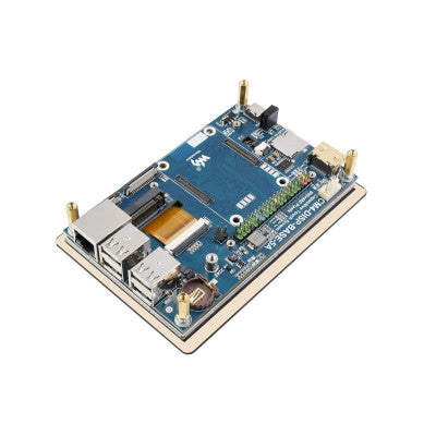 An Waveshare 5? Touch Screen Expansion for Raspberry Pi CM4 PoE Header Gigabit Ethernet 4K Output
