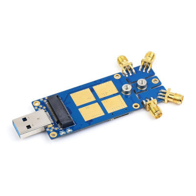An Waveshare 5G DONGLE Module, Quad Antennas, USB3.1 port M.2 Key B Interface