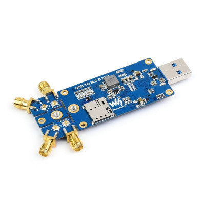 An Waveshare 5G DONGLE Module, Quad Antennas, USB3.1 port M.2 Key B Interface