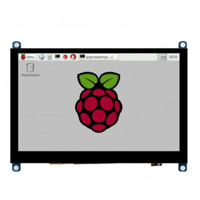 An Waveshare 5inch 800×480, HDMI Capacitive Touch Screen LCD (H) Display Slimmed-down Version V4