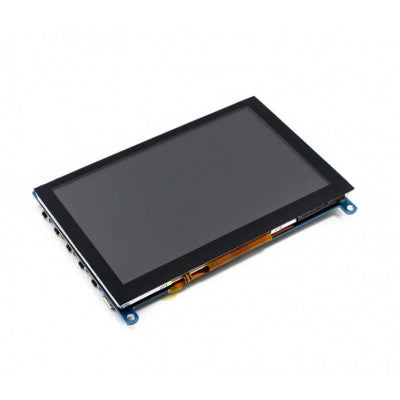 An Waveshare 5inch 800×480, HDMI Capacitive Touch Screen LCD (H) Display Slimmed-down Version V4