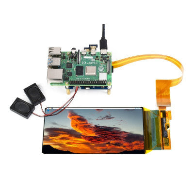 An Waveshare 6inch Flexible AMOLED Display, HDMI, 1080x2160, Rounded Corners