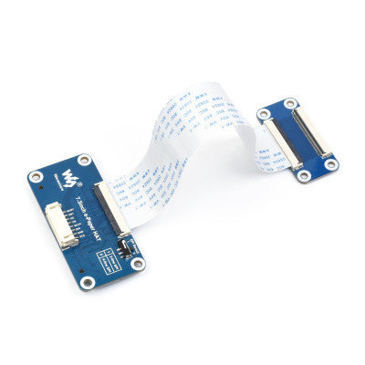 An Waveshare 7.3inch e-Paper HAT (G), 800x480, Red/Yellow/Black/White