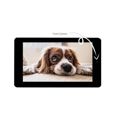 An Waveshare 7inch Capacitive Touch Display for Raspberry Pi, with 5MP Front Camera, 800 x 480, DSI