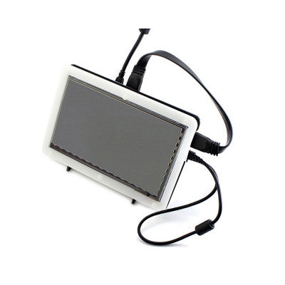 An Waveshare 7inch Capacitive Touch Screen LCD (B) with Bicolor Case, 800x480, HDMI, Low Power