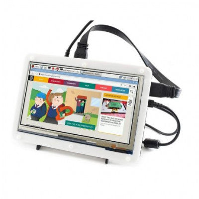 An Waveshare 7inch Capacitive Touch Screen LCD (C) with Bicolor Case, 1024×600, HDMI, IPS, Low Power