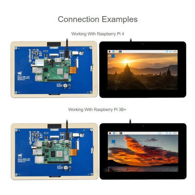 An Waveshare 8inch Capacitive Touch Display for Raspberry Pi, DSI Interface, 800x480