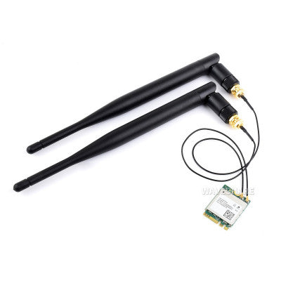 An Waveshare AW-CB375NF Dual-Band Wireless NIC, 2.4G/5GHz Dual-Band WiFi 5, RTL8822CE-CG Core, Bluetooth 5.0, Supports BLE