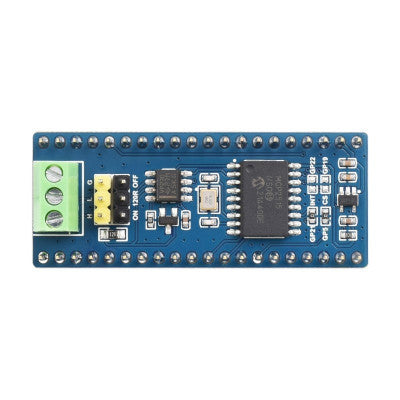 An Waveshare CAN bus Module (B) for Raspberry Pi Pico, enabling long range communication through SPI