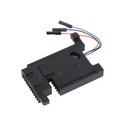 An Waveshare Dedicated All-In-One Aluminum Alloy Cooling Fan For Raspberry Pi 4B, PWM Speed Adjustment, Better Cooling
