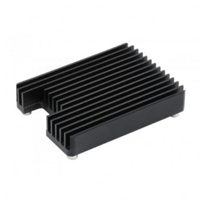 An Waveshare Dedicated Aluminum Heatsink for Raspberry Pi Compute Module 4 CM4 with Antenna Notch