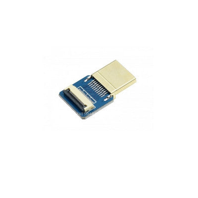 An Waveshare DIY HDMI Cable Straight HDMI Plug Adapter