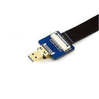 An Waveshare DIY HDMI Cable: Straight Micro HDMI Plug Adapter