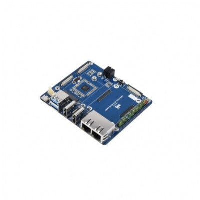 An Waveshare Dual Gigabit Ethernet 5G/4G Base Board Designed for Raspberry Pi Compute Module 4