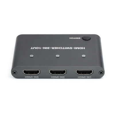 An Waveshare HDMI 4K Switcher, 3 In 1 Out, One-Click Switch