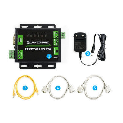 An Waveshare Industrial RS232/RS485 to Ethernet Converter (EU)