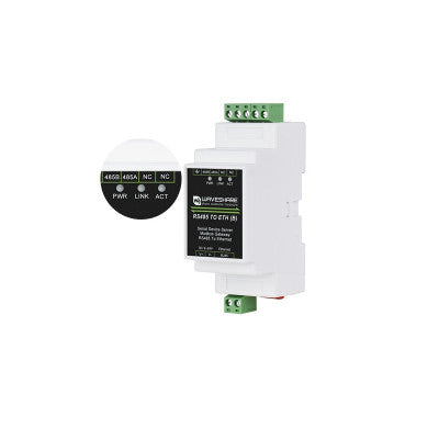 An Waveshare Industrial serial server, RS232 to RJ45 Ethernet Module