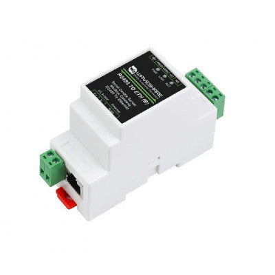 An Waveshare Industrial Serial Server, RS485 to RJ45 Ethernet, TCP/IP to Serial, Rail-Mount Support