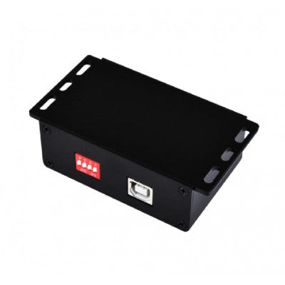 An Waveshare Industrial USB TO 4Ch RS485 Converter, Multi Protection Circuits, Multi Systems Support, Aluminium Alloy Case