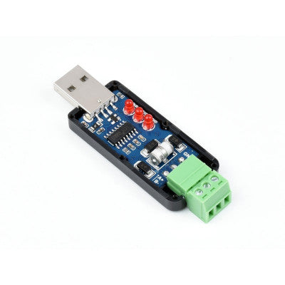 An Waveshare Industrial USB TO RS485 Bidirectional Converter, Onboard original CH343G, Multi-Protection Circuits