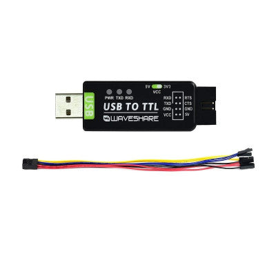 An Waveshare Industrial USB TO TTL Converter, Original CH343G Onboard, Multi Protection & Systems Support