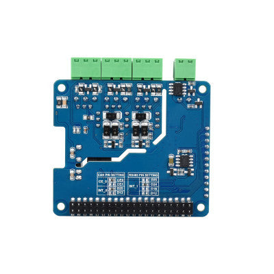 An Waveshare Isolated RS485 CAN HAT (B) For Raspberry Pi, 2-Ch RS485 and 1-Ch CAN, Multi Protections