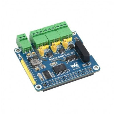 An Waveshare Isolated RS485 CAN HAT (B) For Raspberry Pi, 2-Ch RS485 and 1-Ch CAN, Multi Protections