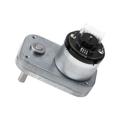 An Waveshare L-shaped Permanent Magnet DC Gear Motor, Magnetic Hall Encoder, All-metal Gear Motor