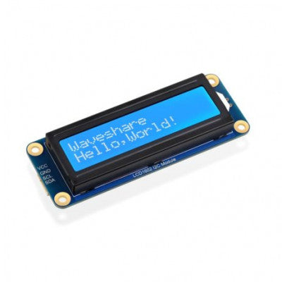 An Waveshare LCD1602 I2C Display Module White color with blue background LCD