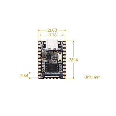 An Waveshare Luckfox Pico Mini A RV1103 Linux Micro Development Board, Integrates ARM Cortex-A7/RISC-V MCU/NPU/ISP Processors
